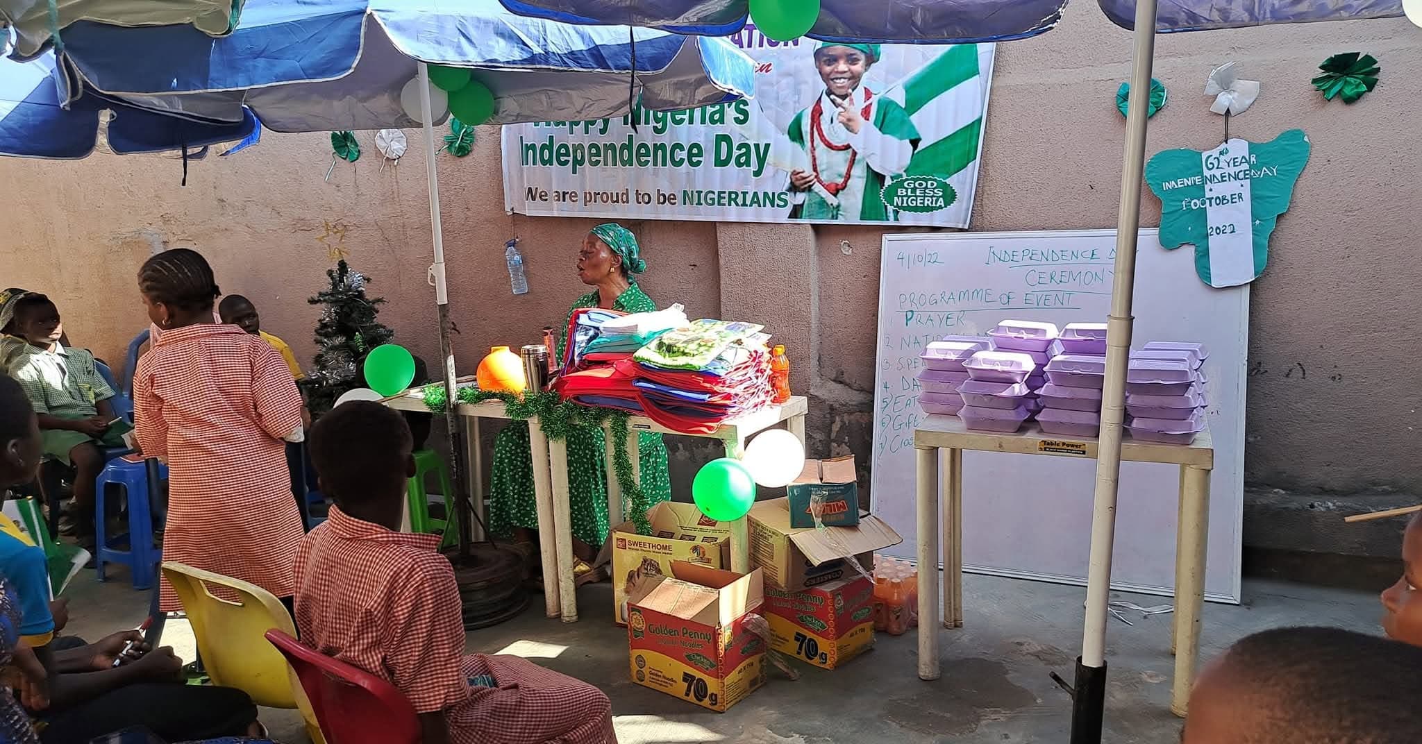 Independence Day celebration with children