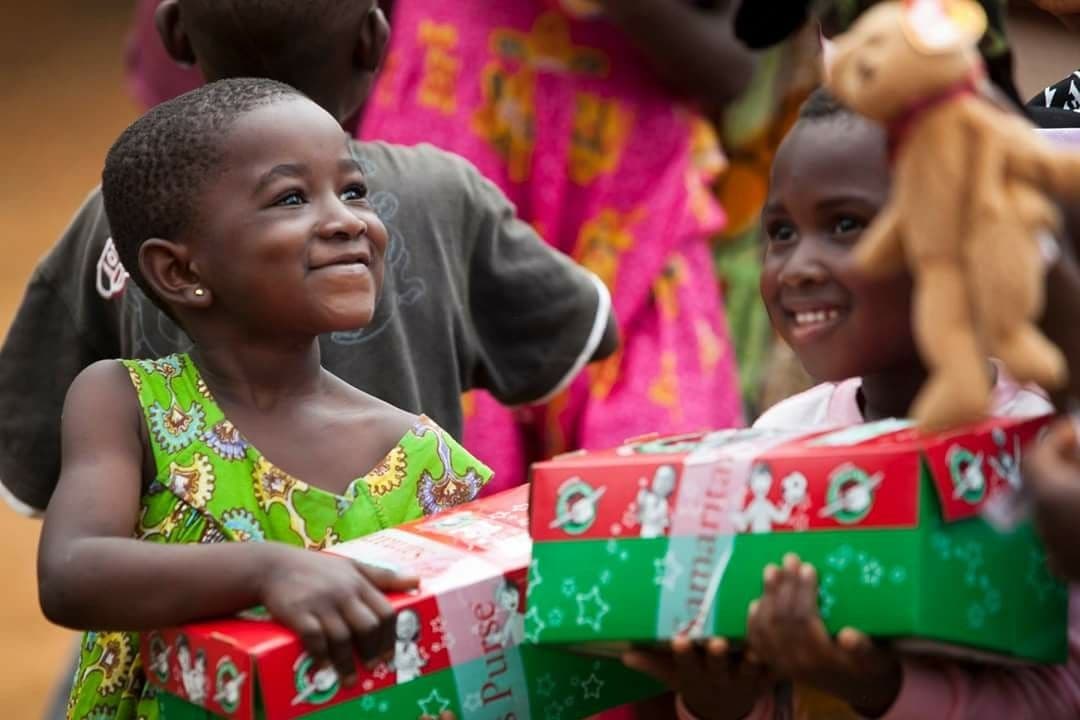 Children sharing and playing together
